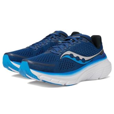 Imagem de Saucony Tênis masculino Guide 17, Azul-marinho/cobalto, 14 Wide