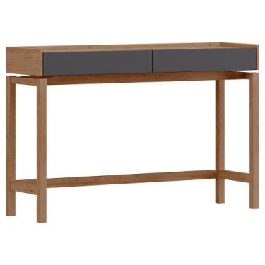 Imagem de Aparador Para Sala de Estar 2 Gavetas Esdras F06 Tauari Concret - Lyam