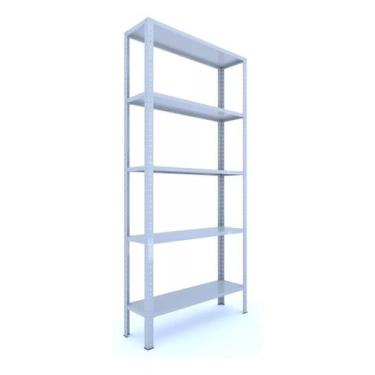 Imagem de Estante Prateleira Em Aço 90 Cm De Largura 5 Bandejas - Jl Utilidades