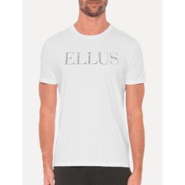 Imagem de Camiseta Ellus Cotton Fine Foil Classic Branca-Masculino
