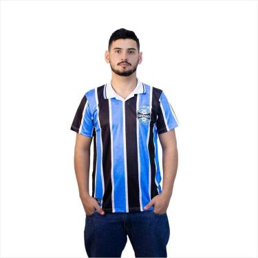 Imagem de Camisa Retrô Grêmio 1993 Listrada Masculina Polo Oficial-Masculino