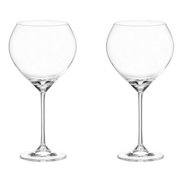 Imagem de Taça De Cristal Bohemia Para Vinho 640 Ml Carduelis 2 Peças