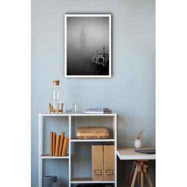 Imagem de Quadro Decorativo Tower Bridge Neblina Londres - 70X50Cm - Quadros On-