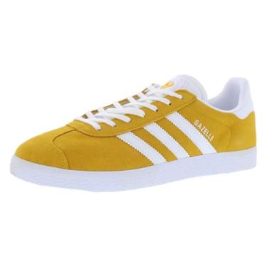 Imagem de adidas Tênis masculino Gazelle Indoor, Amarelo careca/branco-nuvem/branco-amarelo, 37
