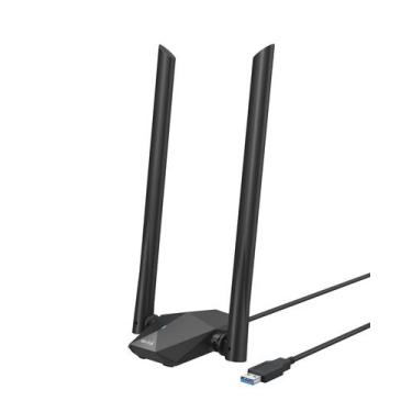 Imagem de Adaptador WiFi BrosTrend USB WiFi 6 AX1800 para PC Windows 11/10