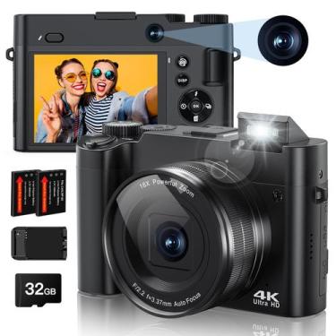 Imagem de Câmera digital Zosic 4K 64MP Câmera traseira/frontal com zoom 16X - Zo