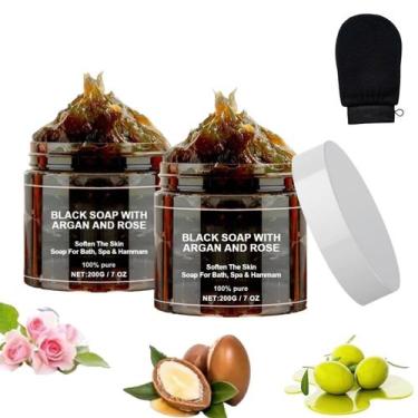 Imagem de Sabonete Dragon Honor Morocco Black Sabonete com Argan e Rosa 200g