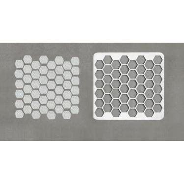 Imagem de Stencil Colméia para Pintura Confeitaria 14cm x 14cm - Embody 3d
