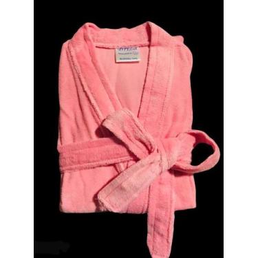 Imagem de Roupão de Banho Briza Veludo Infantil 100% Algodão Manga Curta  (3012)