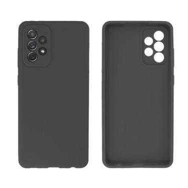 Imagem de Capinha para Galaxy A72 6.7" Lisa Silicone Flexível - GCM, Cinza Dark