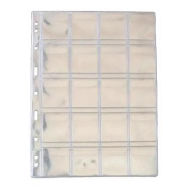 Imagem de Folhas Acetato Moedas 20 Divisões - 28x21.5cm - 3Bzn