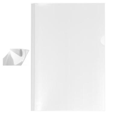 Imagem de Pasta Canaleta A4 Cristal 10un Dello ideal para Apresentação de Trabal