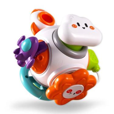 Imagem de Brinquedo sensorial inzerwudi Montessori Busy Board Cube 6-36 meses