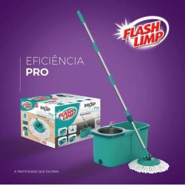 Imagem de Mop Giratorio Pro Flash Limp  Limpeza Pesada, Verde