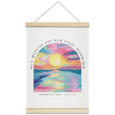 Imagem de rizotus Moldura para pôster cristão, pôsteres inspiradores de arte de parede, versículos da Bíblia, moldura para sala de estar, igreja, sala de oração, decoração de parede, 30 x 40,6 cm, A25