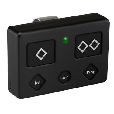 Imagem de Transmissor remoto de portão AXP1 de 5 botões compatível com Ghost Controls Transmissor remoto premium de 5 botões para controle fantasma abridores automáticos de portão possuem recurso Partymode