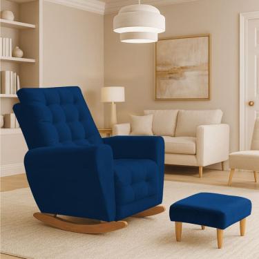 Imagem de Poltrona Amamentação Base Balanço Cecilia Marinho