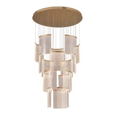 Imagem de Lustre Pendente Astraled Starlit Pl-9851 Dourado Led Bivolt