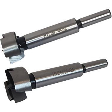 Imagem de Kit 2 Broca Forstner 24Mm Furadeira Madeira Dobradiça Caneco