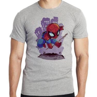 Imagem de Camiseta Homem Aranha Blusa criança infantil juvenil adulto camisa tod