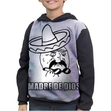 Imagem de Casaco Moletom Infantil Meme Madre De Dios Derp Derpina - smoke, Preto