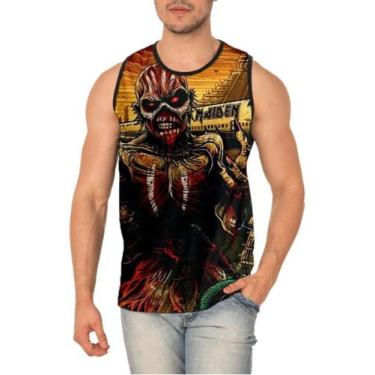 Imagem de Camiseta Regata Banda Iron Maiden Ref:217 - smoke, Preto, M