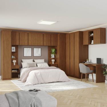 Imagem de Guarda-roupa Modular 13 Peças 13 Portas Arani Cabecasa Madeiraoriginals Cinamomo