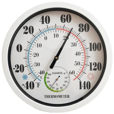 Imagem de Termômetro FILL AWAY, parede interna e externa, 30 cm, branca