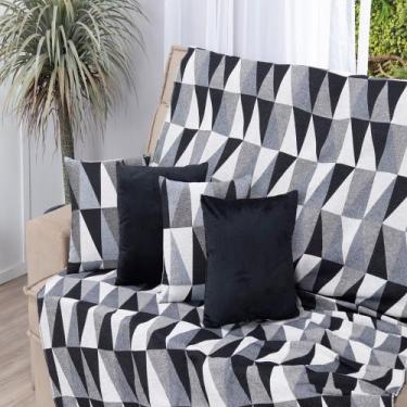 Imagem de Manta Xale Jacquard Protetor Para Sofá E Cama Tecido Grosso Resistente