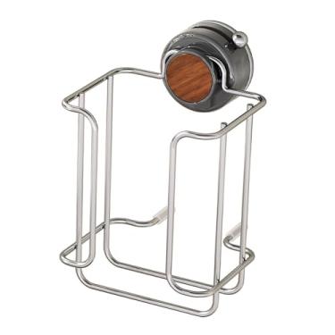 Imagem de ＫＬＫＣＭＳ Dispensador de lenços umedecidos de parede, suporte organizador de papel toalha com ventosa, capa para caixa de lenços para banheiro, restaurante, Ventosa Marrom