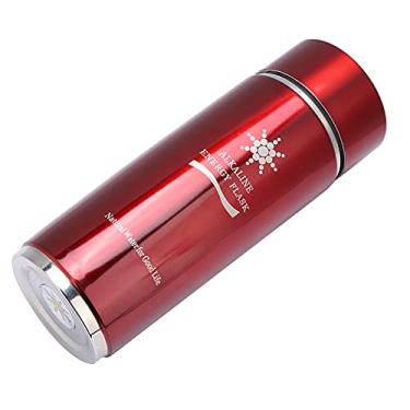 Imagem de Zerodis Garrafa Térmica para Garrafa de água Alcalina Aumenta o Metabolismo e Melhora o Sono, Perfeita para Hidratação Diária de água Alcalina para Cozinha Ionizadora de Aço Inoxidável (Vermelho)