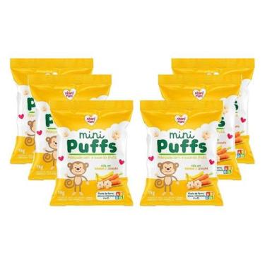Imagem de MINI PUFFS BANANA E CENOURA 6x15g - NHAMI MAMI