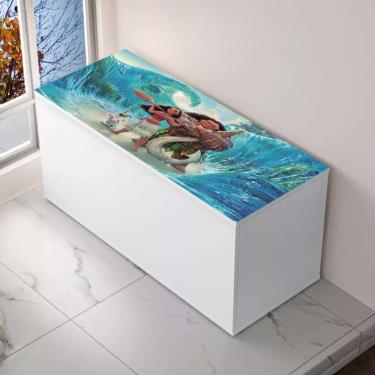 Imagem de Baú Adesivado Infantil Personagens Moana