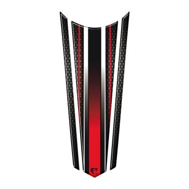 Imagem de Adesivo Faixa Gravata Resinado Tanque Moto Honda Varias Preto Vermelho