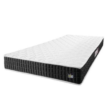 Imagem de Colchão Solteiro Espuma D33 New Millenium 88x188x19cm Branco/preto Hellen Pret/branc