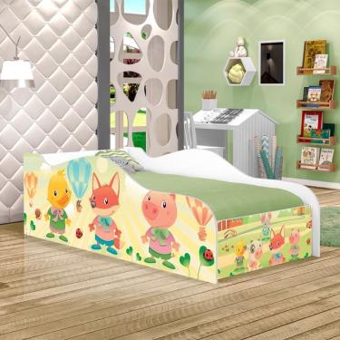 Imagem de Mini Cama Fun Fazendinha E Balões Infantil Com Colchão