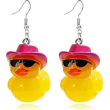 Imagem de ONLYJUMP Brincos de porco rosa para mulheres, fofo, animal doce, pingente, joias, pingentes, presente, Extra Large, Resina, Sem pedra preciosa