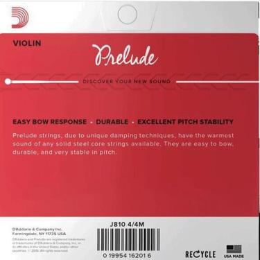 Imagem de Encordoamento Cordas Violino 4/4 - D'Addarío Prelude - D'Addario