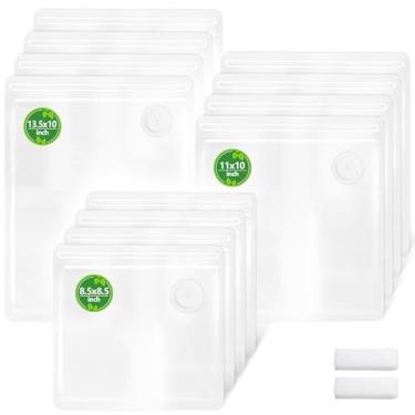 Imagem de FIRAWER Sacos seladores a vácuo reutilizáveis – Livre de BPA, sacos de armazenamento de alimentos à prova de vazamento para Sous Vide, freezer e preparação de refeições | Compatível com a maioria dos