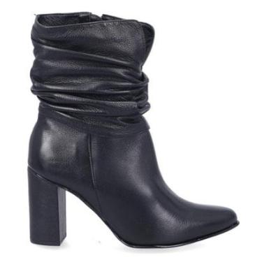 Imagem de Bota Cano Curto Couro Luz da Lua - 56510008-Feminino