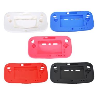 Imagem de Capa protetora de silicone para controle de gamepad para controle sem fio Wii U