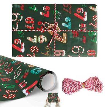 Imagem de Yalemie 2 peças de papel de embrulho de Natal, 6 7 papéis de embrulho de presente, 67 memes engraçados para presente de Natal para adolescentes, papéis de embrulho de presente de Natal e aniversário