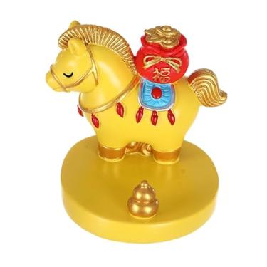 Imagem de IEUDNS Enfeites de carro com tema de cavalo para o Ano Chinês de 2026: estátua de cavalo mascote para o Ano Chinês, 1229