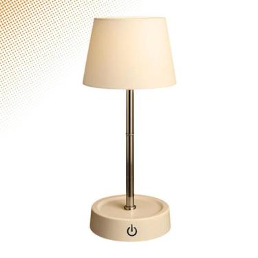 Imagem de Luminária Led Touch Abajur Mesa Compacta Recarregável Luz Quente Moder