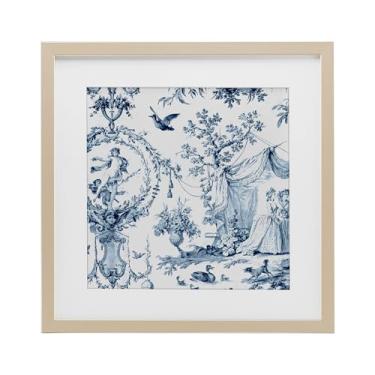 Imagem de Stupell Industries Impressão emoldurada de bétula clássica de toile Scene sob vidro, design da Vintage Hustle, 40,6 x 40,6 cm