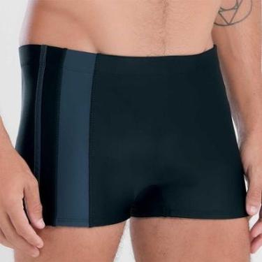 Imagem de Sunga Boxer Lisa Com Bolso Lateral Plus Size-Masculino
