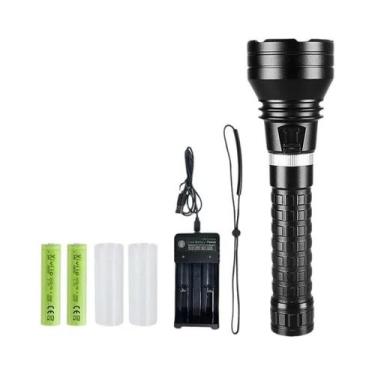 Imagem de Lanterna De Mergulho Super Brilhante 1000m XHP390 Recarregável 26650 F