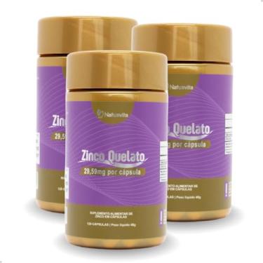 Imagem de Kit 360 cápsulas de Zinco Bisglicinato (Quelato). 3 und.