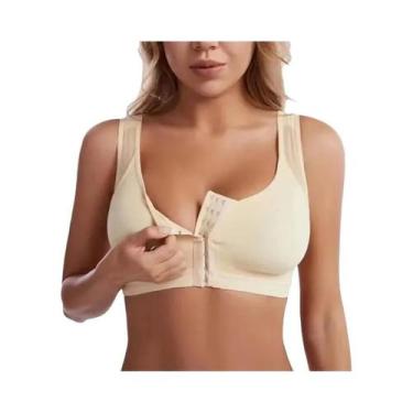Imagem de Corretor De Postura Feminino Com Fecho Frontal, Sutiã Push up S-5XL, S
