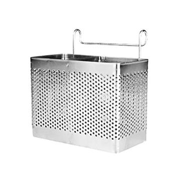 Imagem de Phefop Rack de Secagem para Pendurar Utensílios, Cesta de Pauzinhos Pendurados Em Aço Inoxidável Utensílios de Cozinha Suporte para Pauzinhos para Costeletas Colher Garfo Talheres Pia (SILVER #09)